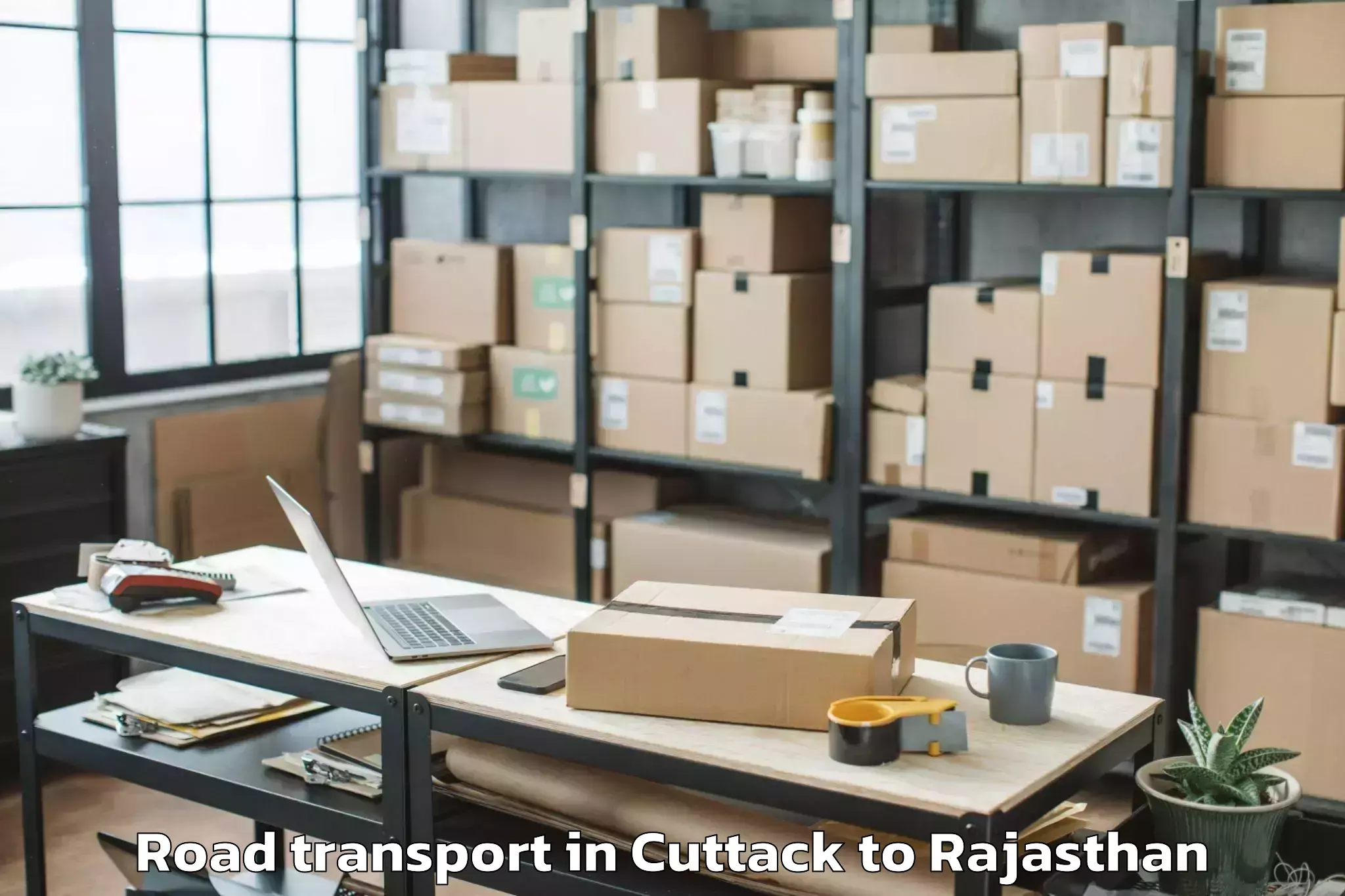 Reliable Cuttack to Chittorgarh Road Transport